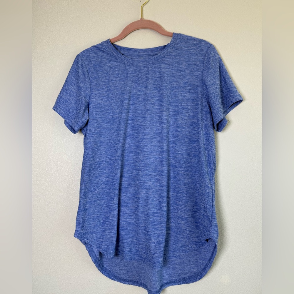 Women’s Blue Short-Sleeve Crewneck Shirt